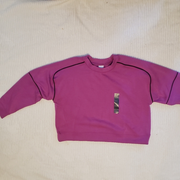 All In Motion women’s Sandwash Pickleball Crew Purple Sweatshirt L NWT - Picture 5 of 16